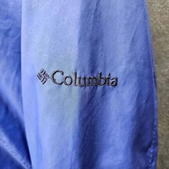 Columbia Jacket Mens Large Blue Interchange Omni Tech Outdoor Waterproof Coat - Picture 2 of 5